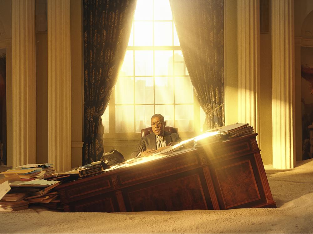 Giancarlo Esposito as Mayor Cicero in <em>Megalopolis</em>. 