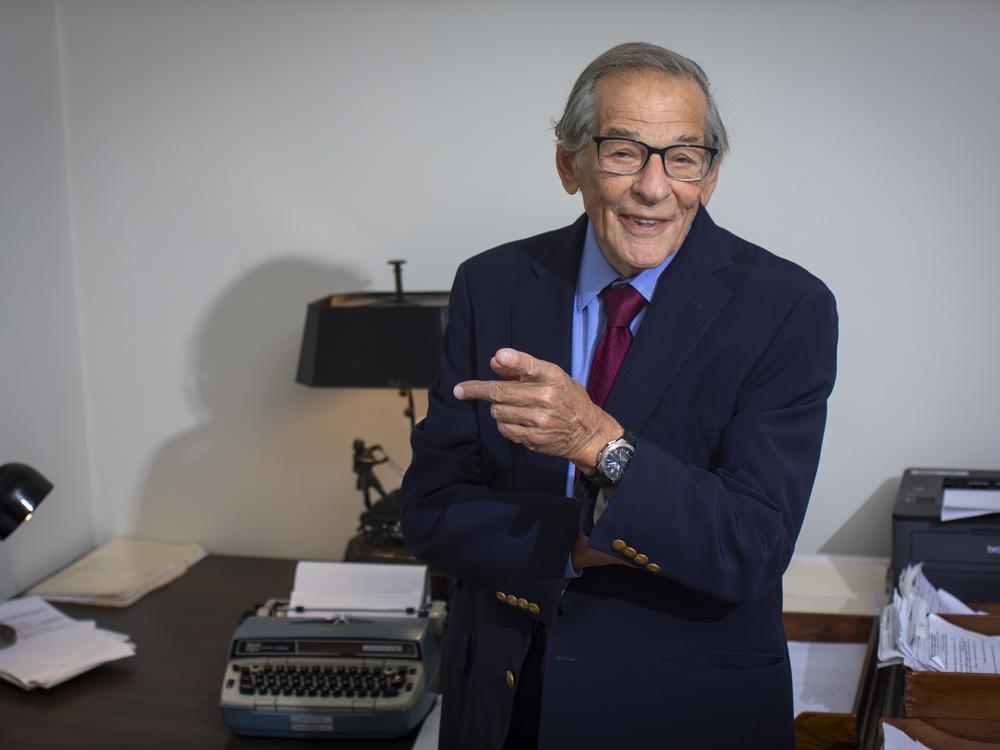 Robert Caro is still hard at work in his New York office.