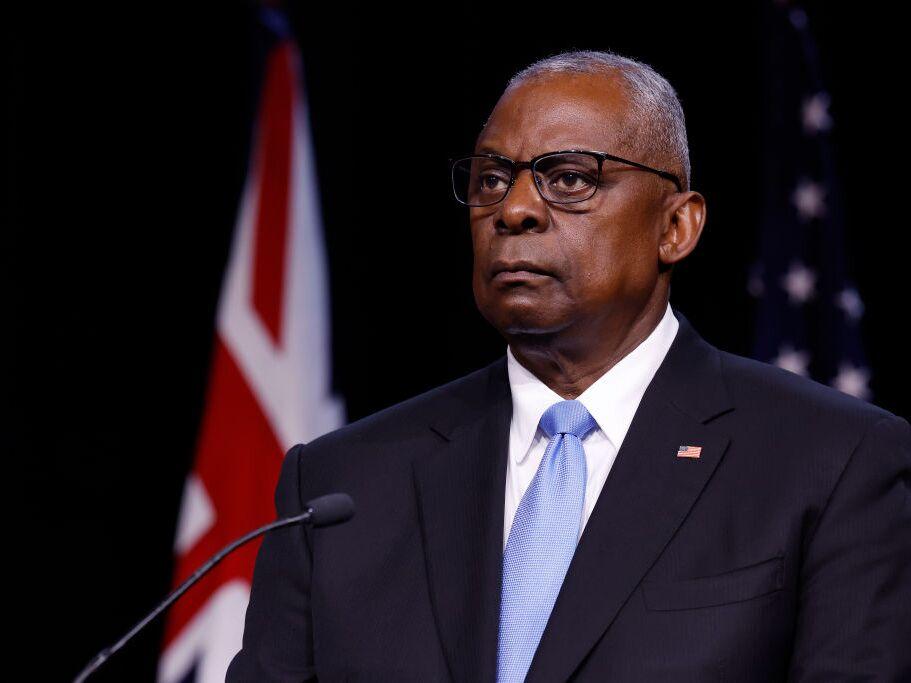 Secretary of Defense Lloyd Austin is pictured at the U.S. Naval Academy on Aug. 6 in Annapolis, Md. 