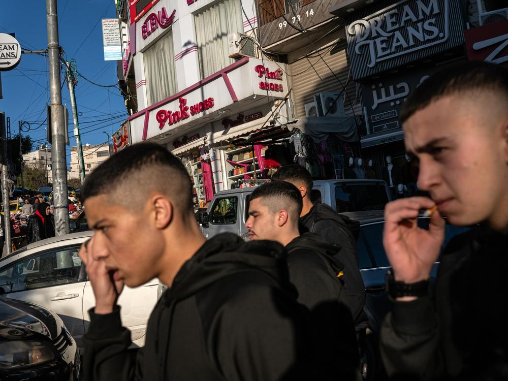 A street in Hebron in the occupied West Bank. The men pictured are unrelated to the people featured in this story.