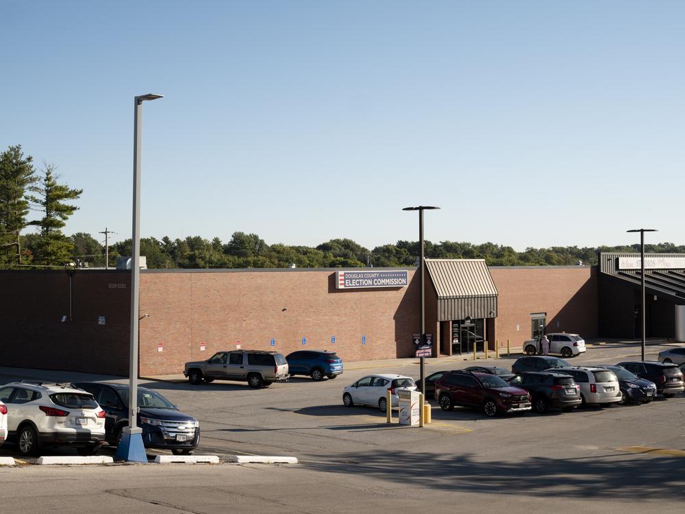 The building of the Douglas County Election Commission in Omaha.