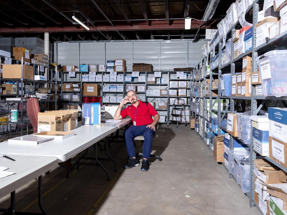 After being drafted to work the polls, Joe Ricceri is now a volunteer with the Douglas County Election Commission in Omaha, Neb.