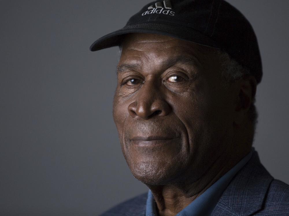 John Amos poses for a portrait on May 11, 2016, in New York. Amos, who starred as the family patriarch on the hit 1970s sitcom “Good Times” and earned an Emmy nomination for his role in the seminal 1977 miniseries “Roots,” has died. He was 84.