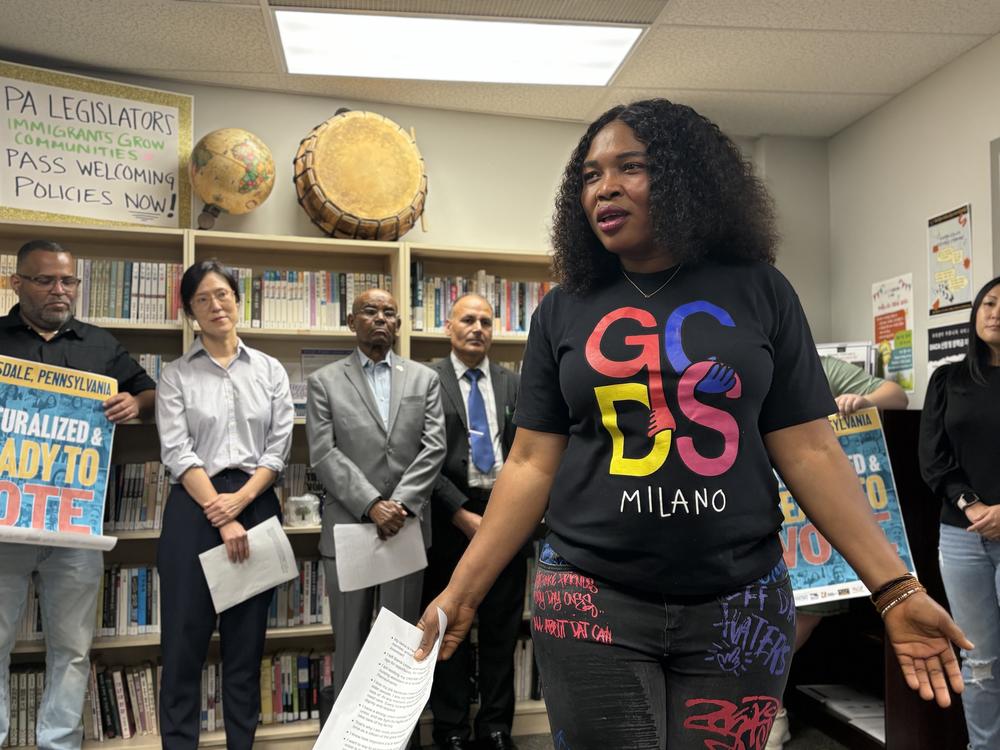 Hellen Conteh is a naturalized citizen originally from Sierra Leone. The nursing home worker cites rising prices as her main concern, and the reason she plans to vote for Vice President Harris in her first presidential election.
