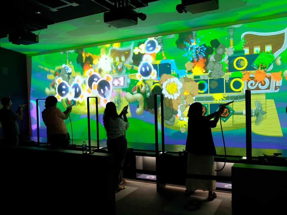 A shooting gallery at the Nintendo Museum in Kyoto, Japan.