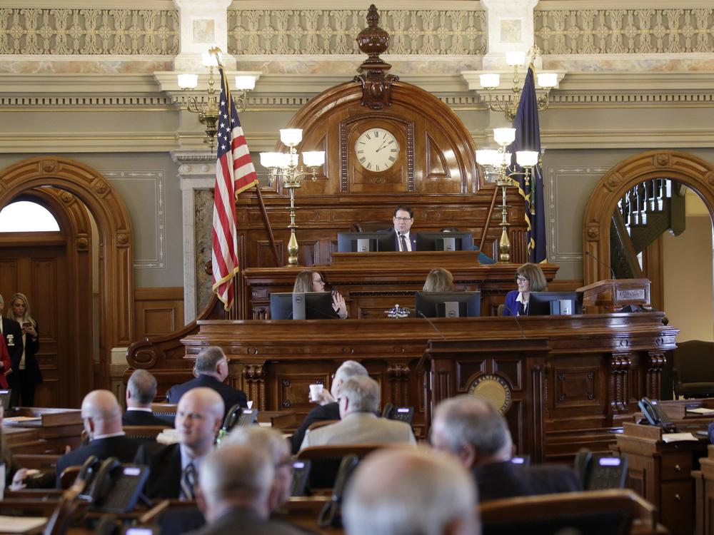 The Kansas Legislature, seen here opening its lawmaking session in January, 2020, is one of 20 states where Republicans have a 