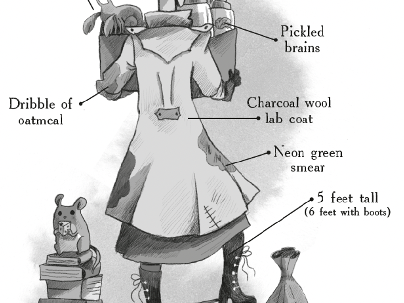 An illustration of Millicent Quibb from McKinnon's new book.