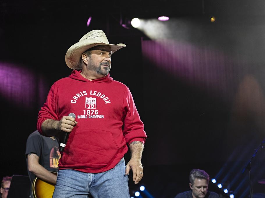 Garth Brooks performs during the 48th Annual Academy of Country Music Awards at the MGM Grand Garden Arena on April 7, 2013 in Las Vegas.