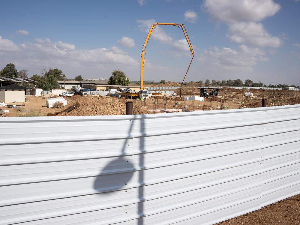 Construction work is ongoing for a new neighborhood in Kibbutz Be'eri.