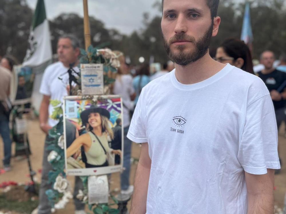 Ofir Duchovne came to the site of the Nova music festival site on Oct. 7, 2024 to mourn his 26-year-old friend.