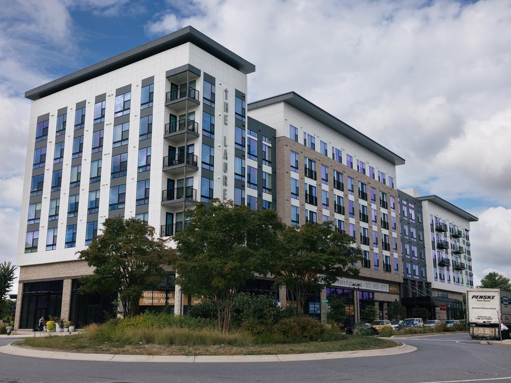 As part of a Housing Opportunity Commission program, shown is one of the luxury apartment buildings in Derwood, Maryland.