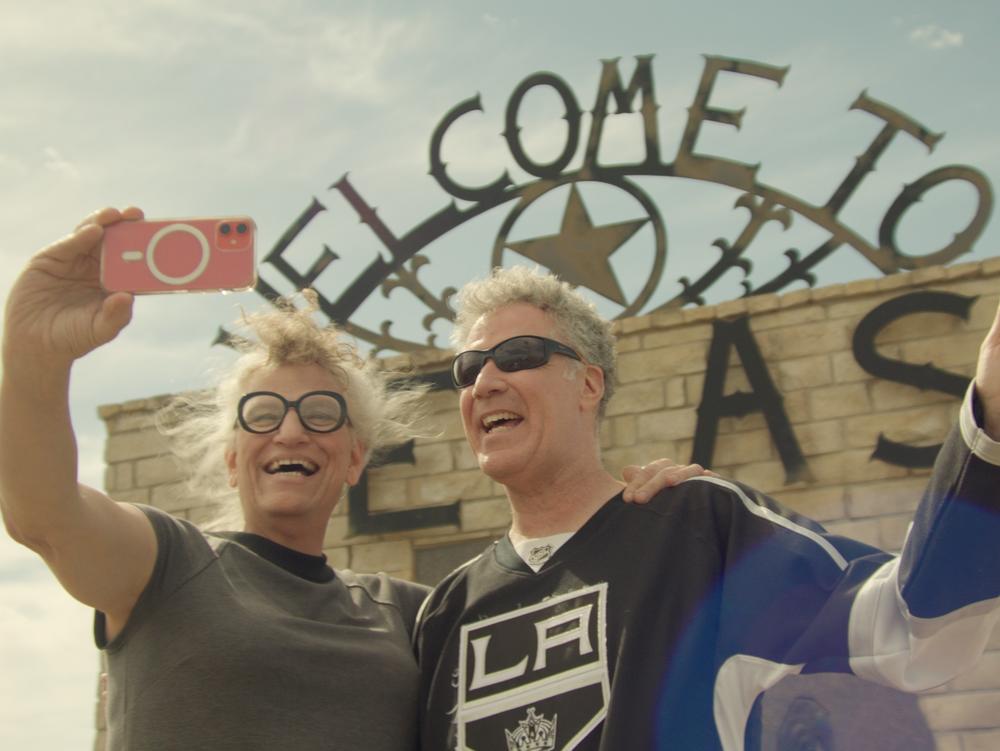 Harper Steele and Will Ferrell roadtrip from New York to California in <em>Will & Harper.</em>