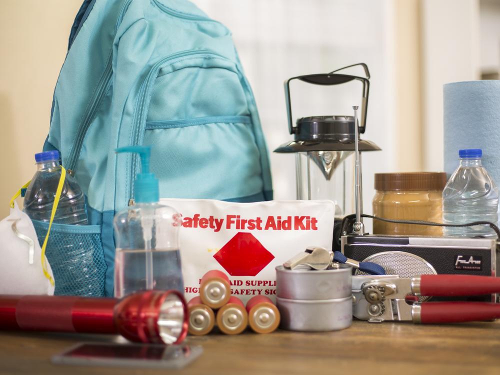 Emergency preparedness supplies.