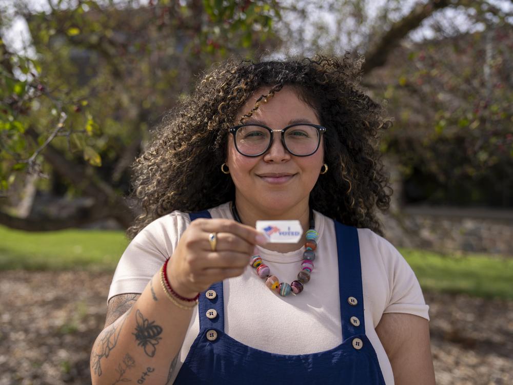 Josseline Clark, a newly minted U.S. citizen, will be voting for the first time in a presidential election.