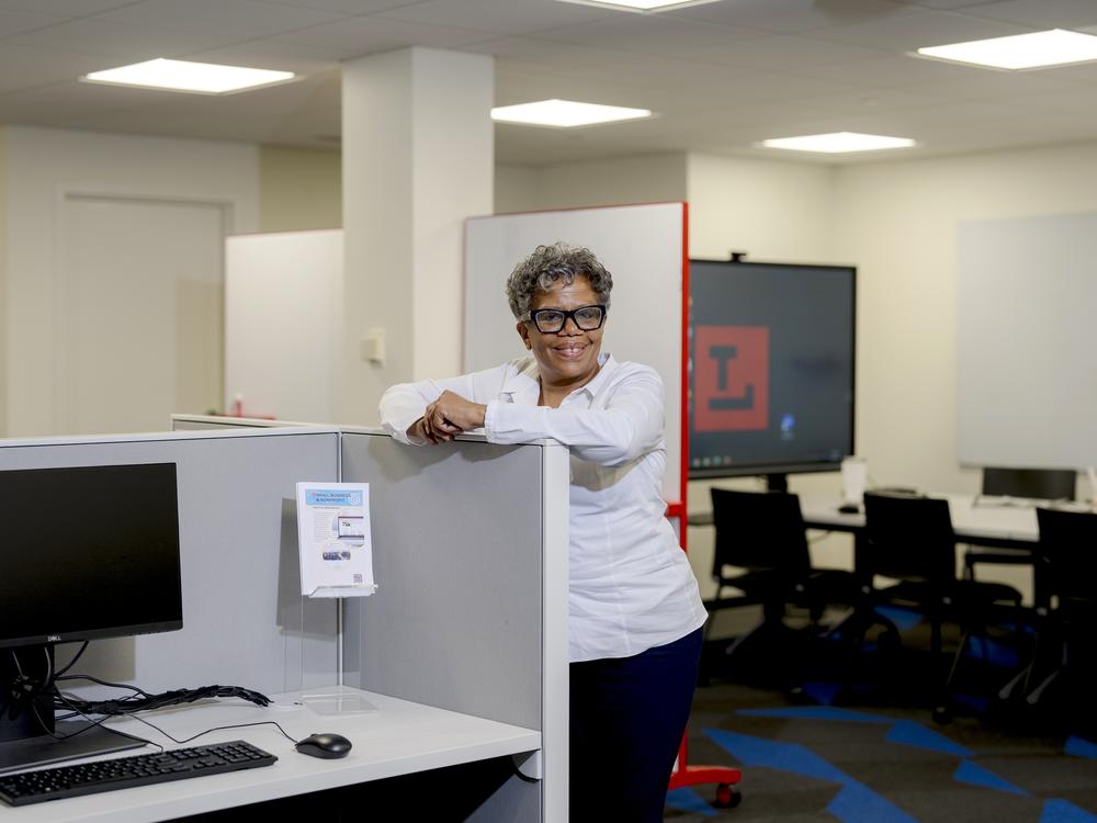 Marsha Hill has become a familiar face at the library's small business and nonprofit workspace over the past couple months as she works on scaling up her nonprofit Families for Fitness.