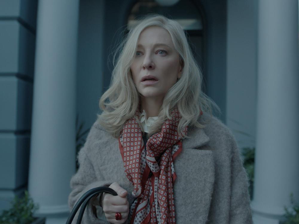 Cate Blanchett as Catherine Ravenscroft in the new Apple TV+ series <em>Disclaimer</em>.