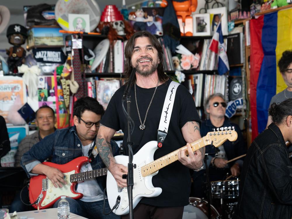 Juanes performs a Tiny Desk Concert.