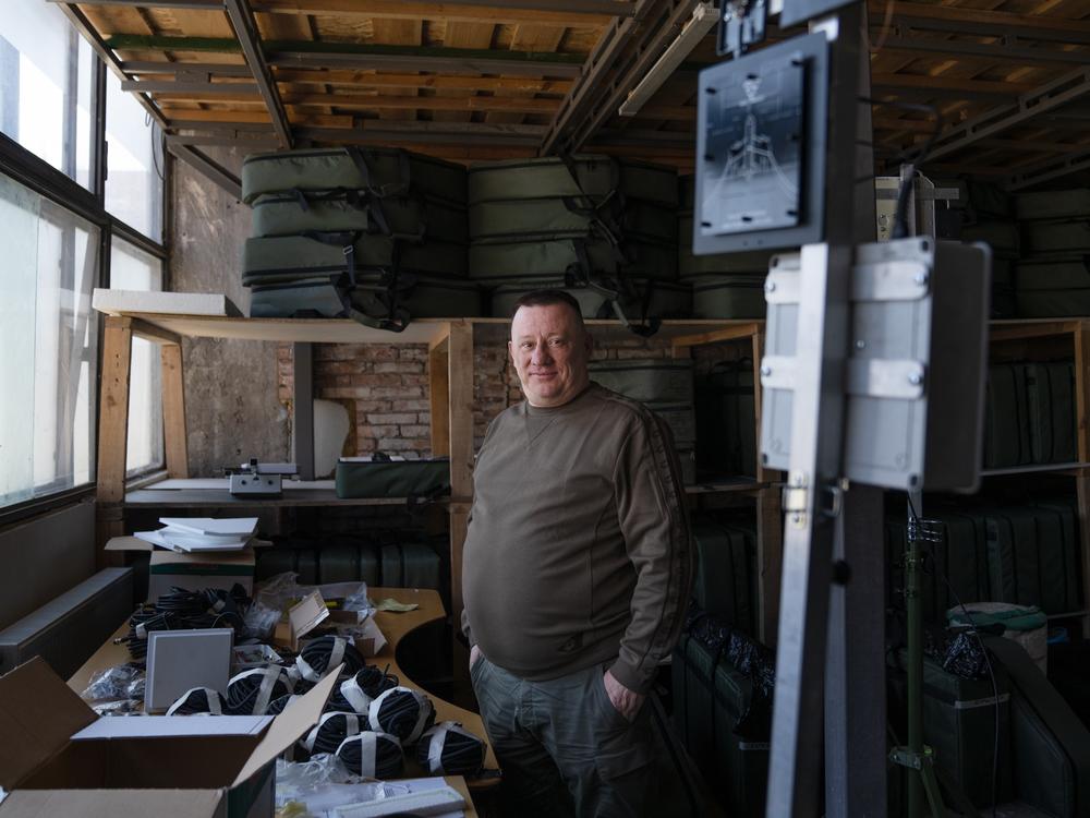 Ihor Krynychko, a co-founder of Skyassist, a drone making company.