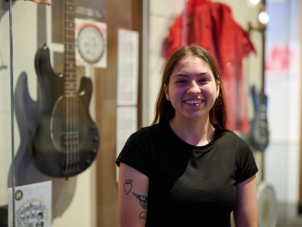 Haley Cronin says the exhibit creates a sense of belonging.