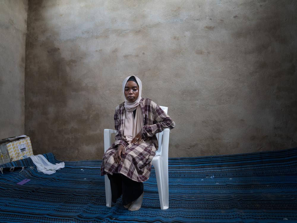 Abrar Saleh Ali, 17, arrived to Milé refugee camp in Eastern Chad two weeks ago after the civil war in Sudan destroyed her home and she was seperated from her family. It took months for her to walk across the country and reach the camp, along the way she was robbed of all her belongings, After arriving at the camp, she found out that her sister had been killed.