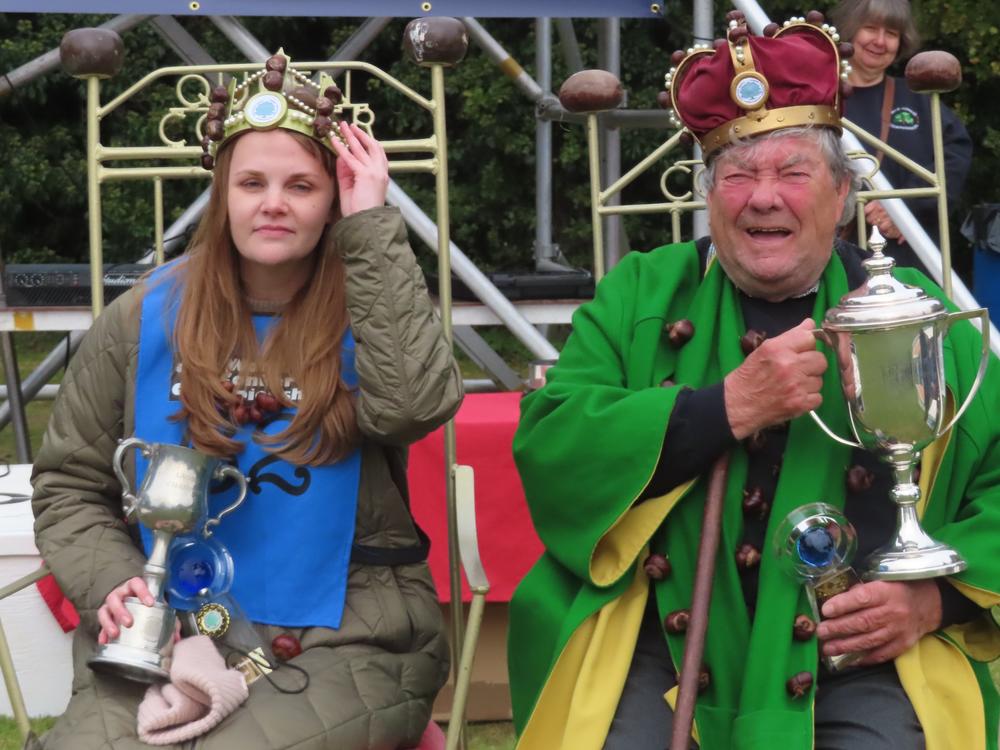 Kelci Banschbach, who is originally from Indianapolis, became the first American winner of the World Conker Championships after beating David Jakins, the men's  winner. Jakins is accused of cheating in his games; he insists he did nothing wrong.