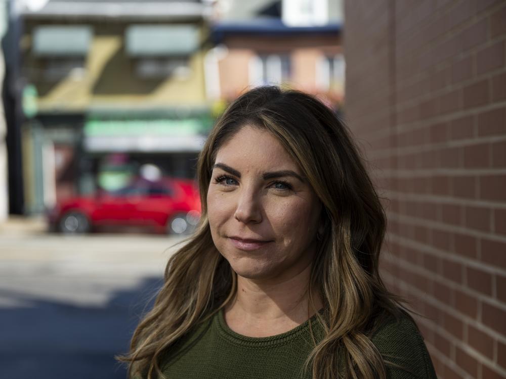 Jessica Krayer poses for a portrait in Pittsburgh, Pa., on Oct. 15, 2024.