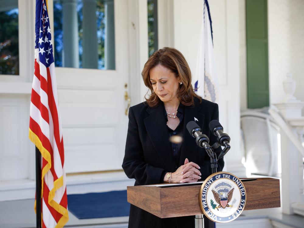 Vice President Harris gives remarks about former White House chief of staff John Kelly's interview, where he described former President Donald Trump as a fascist.