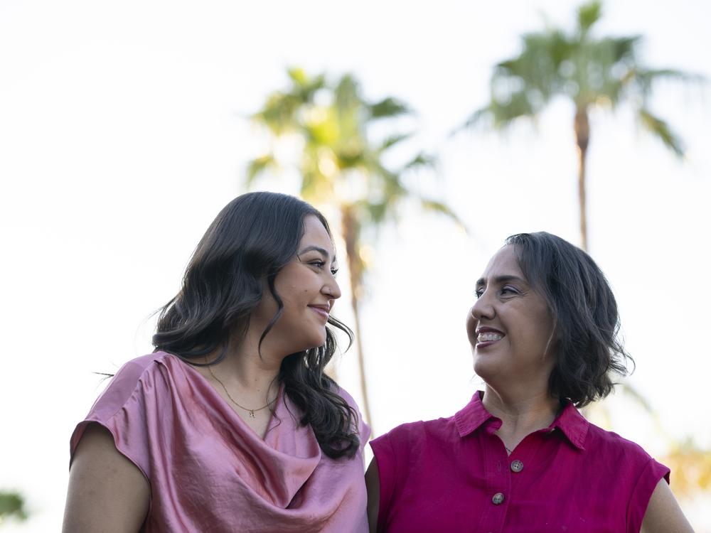 Salas and her daughter Rebeca went to a pro-choice rally together.