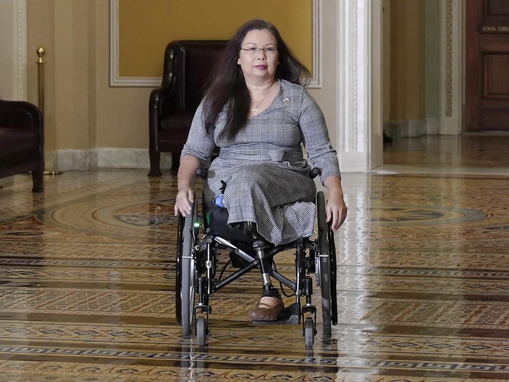 Sen. Tammy Duckworth, who lost both of her legs during the Iraq War, says airlines have often damaged her wheelchairs. She says a wheelchair is like a part of her body. 