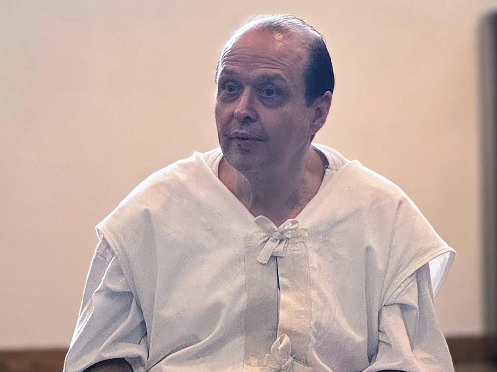 Texas lawmakers meet with Robert Roberson at a prison in Livingston, Texas, Sept. 27, 2024.