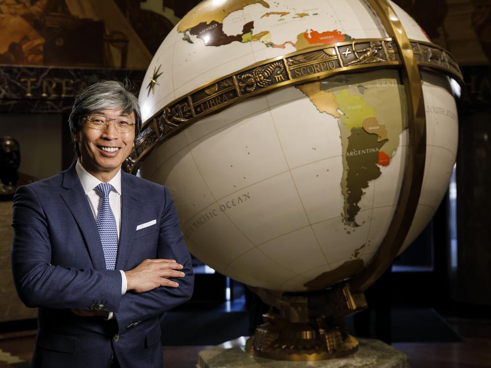 Patrick Soon-Shiong, the owner of the Los Angeles Times, poses for a photo on April 13, 2018, in Los Angeles, Calif.