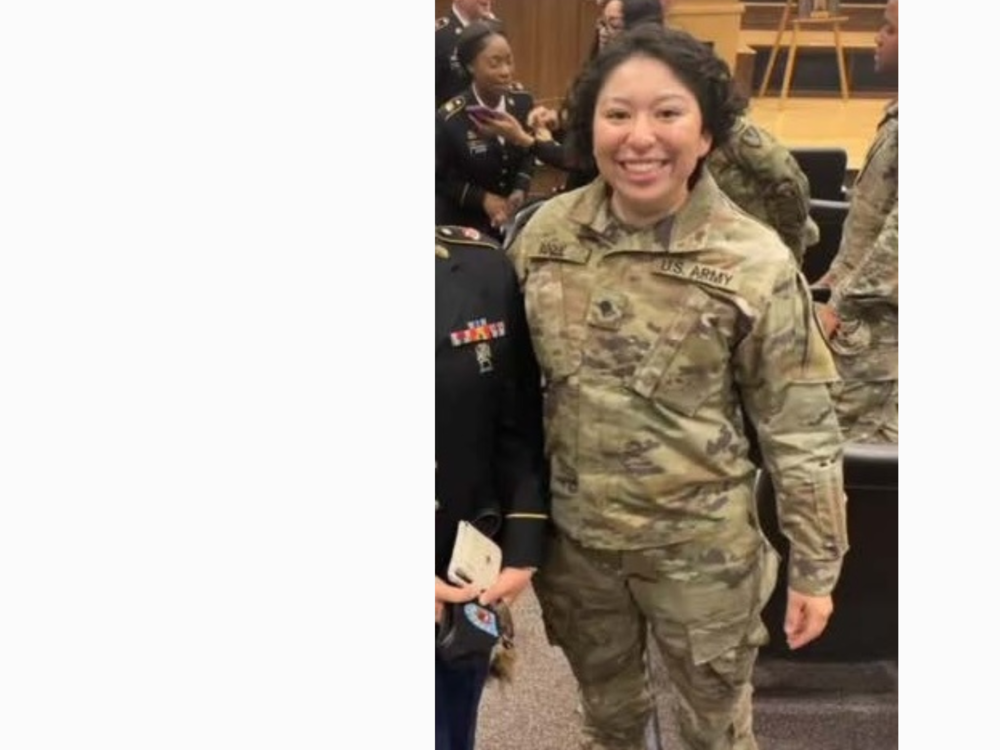 Sgt. Sarah Roque enlisted in 2020. She was a bridge crewmember and served as a mine-dog handler with the K9 detachment in the 5th Engineer Battalion.