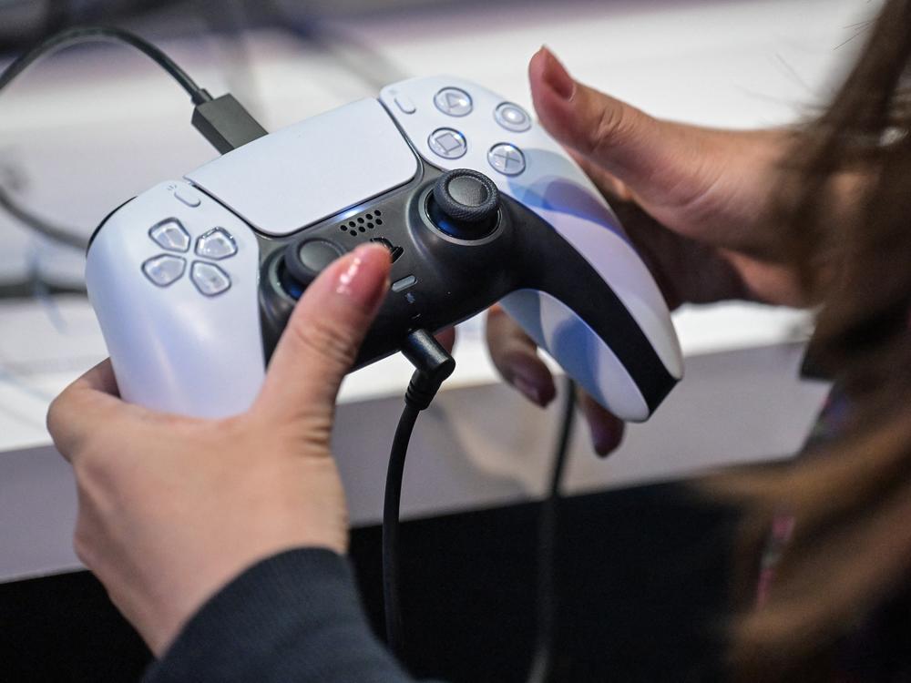 A PlayStation 5 console at the Tokyo Game Show in September.
