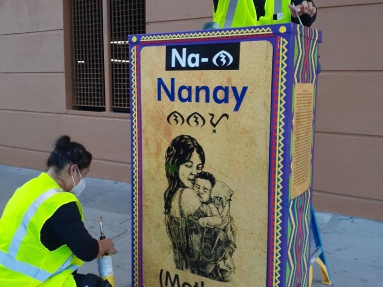 Even the utility boxes are adorned with art that highlights the neighborhood's Filipino culture and heritage.