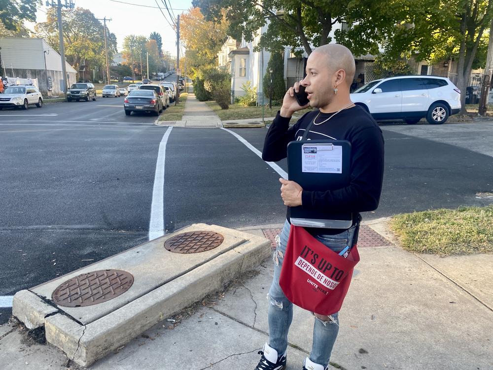 Wernel Martinez was hired by UNITE HERE as part of its campaign to reach Black and Latino voters in working class communities in and around Philadelphia. Raised by a strong single mother, Martinez says he believes in Kamala Harris' ability to lead the country.