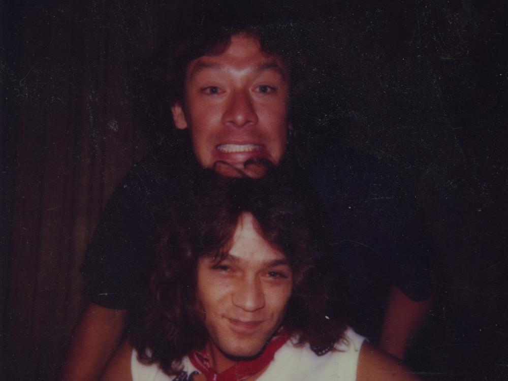 Brothers Alex (top) and Eddie Van Halen in an undated photo.