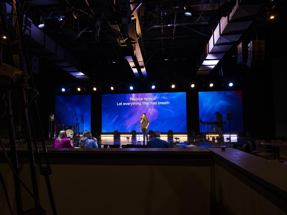 Worship team auditions at Cross Assembly Church.
