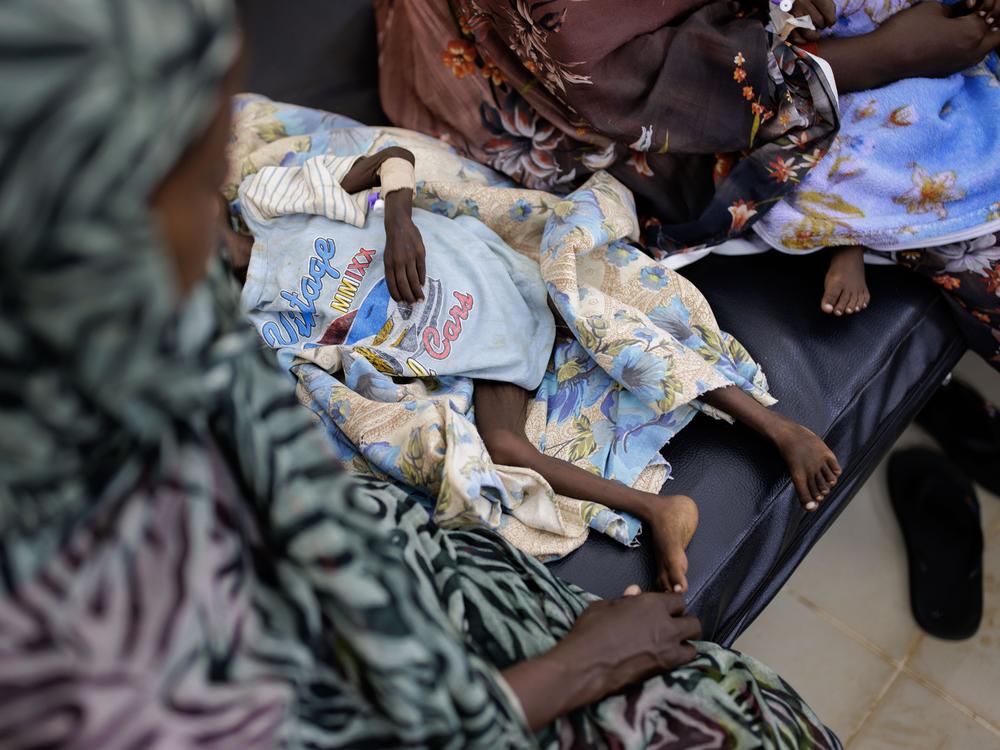 Patients at a malnutrition ward at the Al-Buluk children's hospital in Omdurman, Sudan, on Sept. 5.