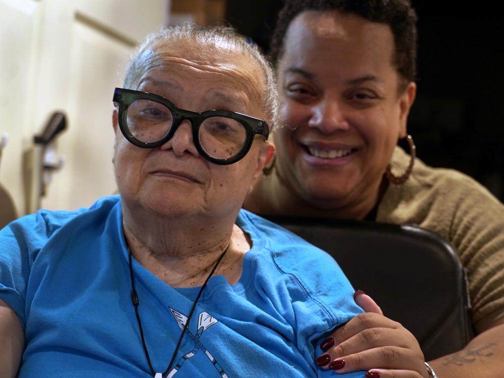 Dawn Shedrick and her mother, Nathalia.