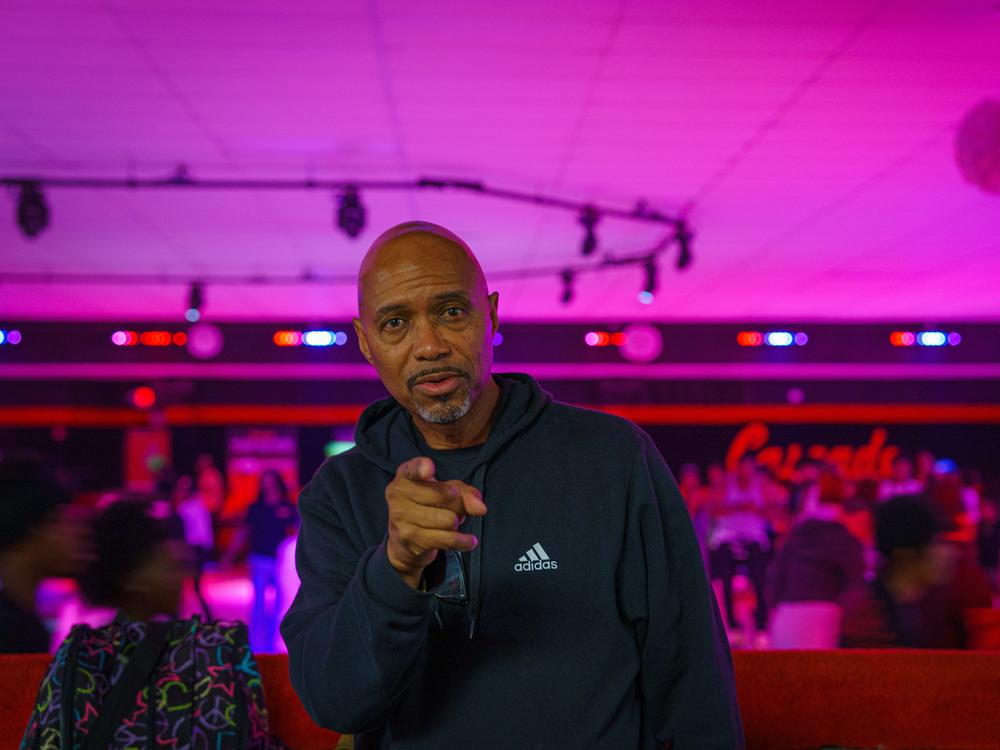 Eric Alston regularly skates at Cascade Skating in Atlanta. Despite reservations about both candidates, Alston says he would never skip an election.