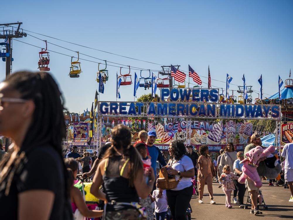 The election wormed its way into the fairgrounds.
