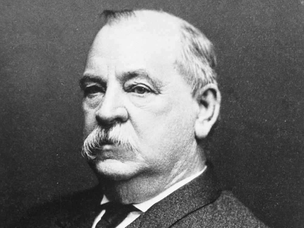 A portrait of Grover Cleveland, the 22nd and 24th president of the U.S.