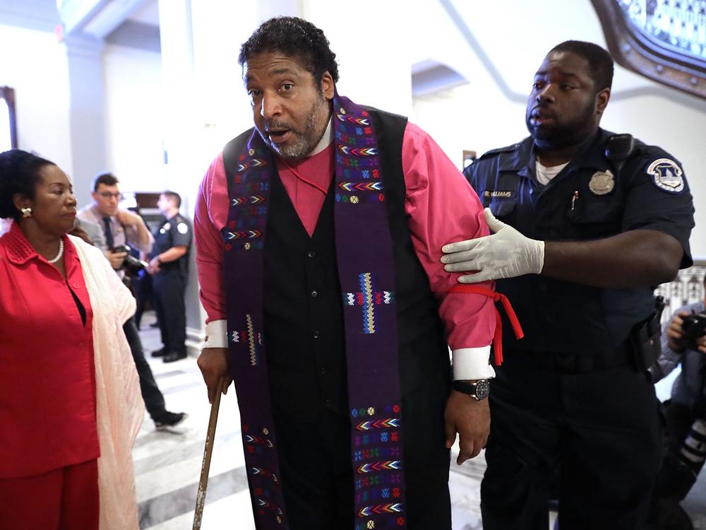 Rev. Dr. William Barber has long been known for his civil rights activism, including being arrested as part of nonviolent demonstrations.