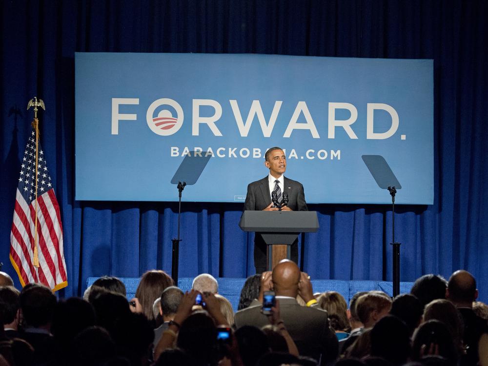 Former President Barack Obama speaks during a fundraiser event at the Capital Hilton Hotel Sept. 28, 2012 in Washington, D.C.
