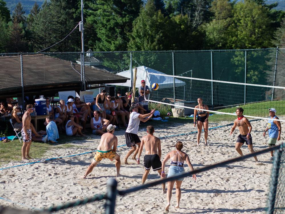 The Spartanky volleyball tournament is a focal activity for Labor Day weekend, with teams competing from morning till dusk.