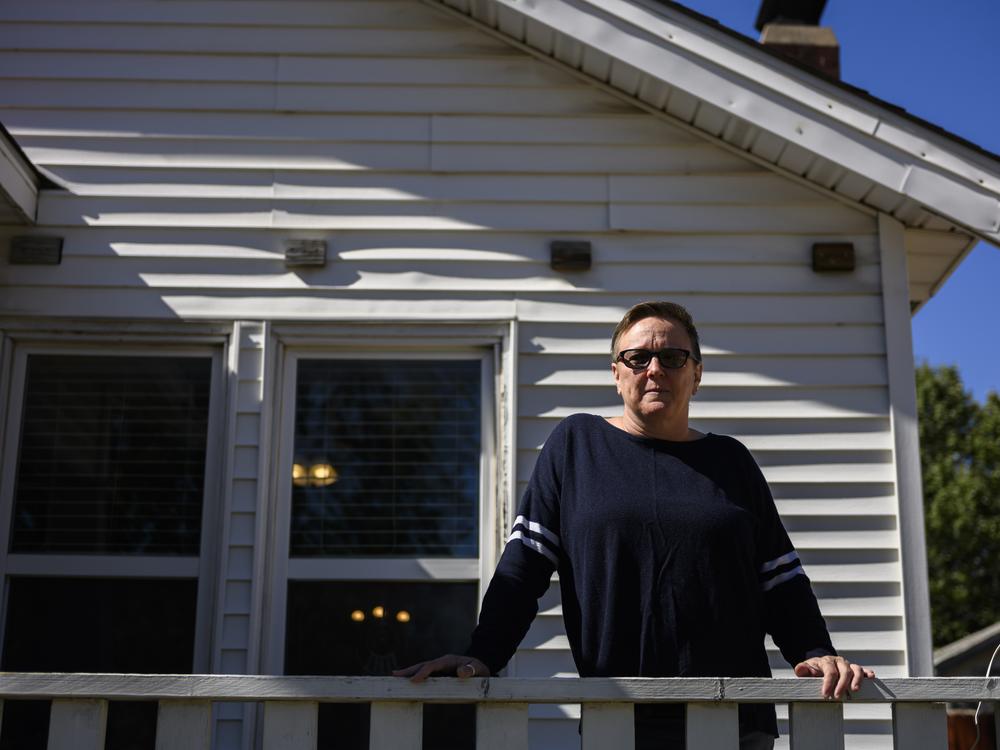 Natalie Donaldson at her home in Tulsa, Okla. Donaldson has been forced to work multiple jobs to scrape together enough money to pay her mortgage after a blunder within the VA stranded thousands of vets' home loans with much higher monthly payments.