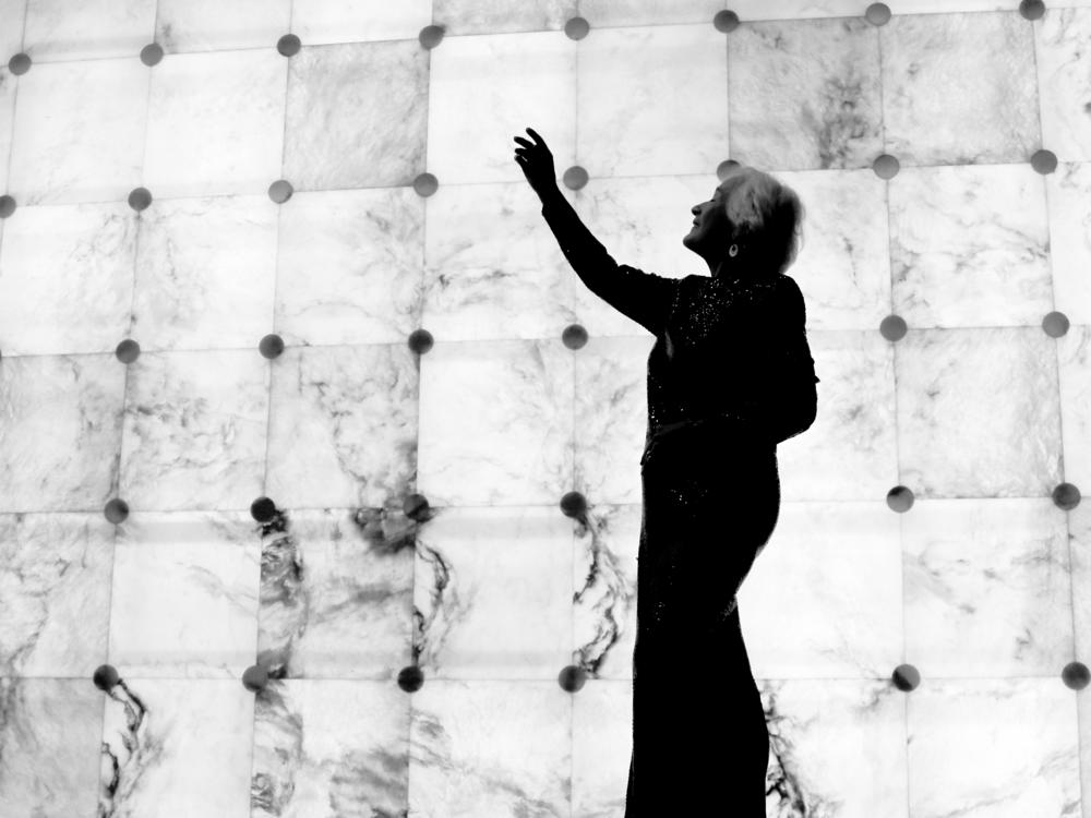 Soprano Lucy Shelton, at age 80, is starring in <em>Lucidity</em>, a new opera by Laura Kaminsky that focuses on aging and memory loss.