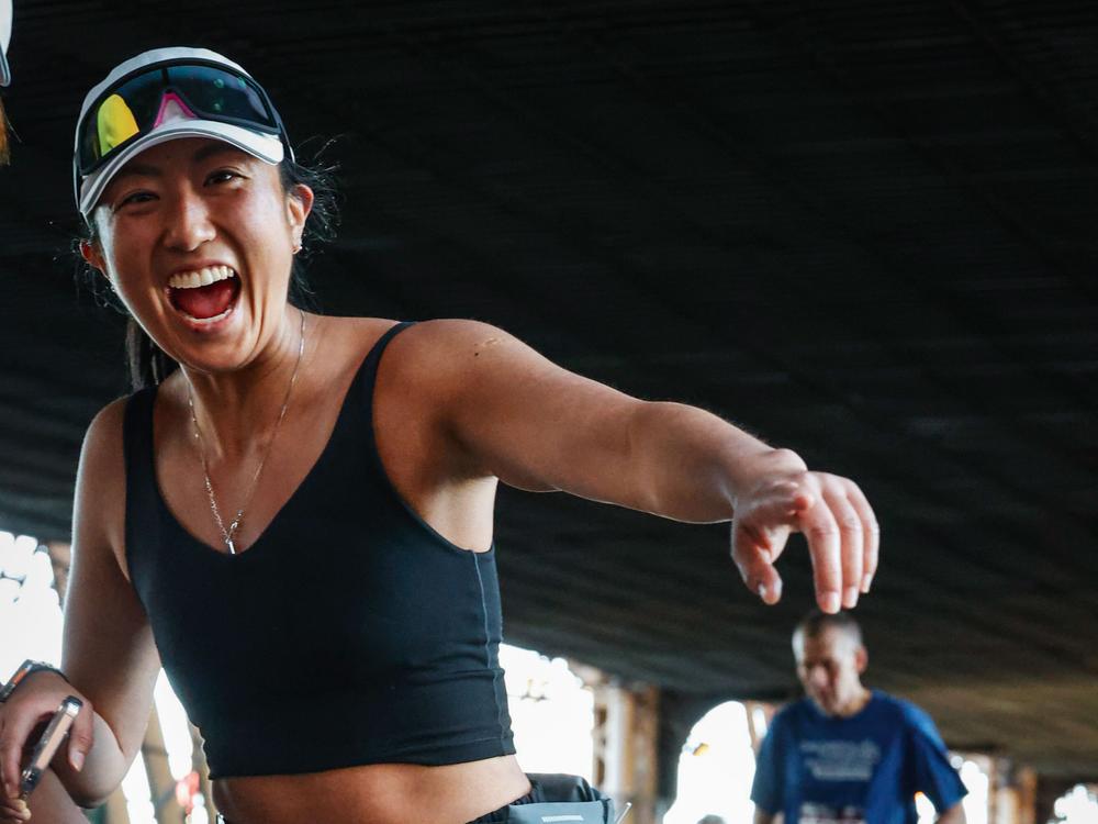 Justine Huang consumed around seven alcoholic drinks while running the New York City Marathon.