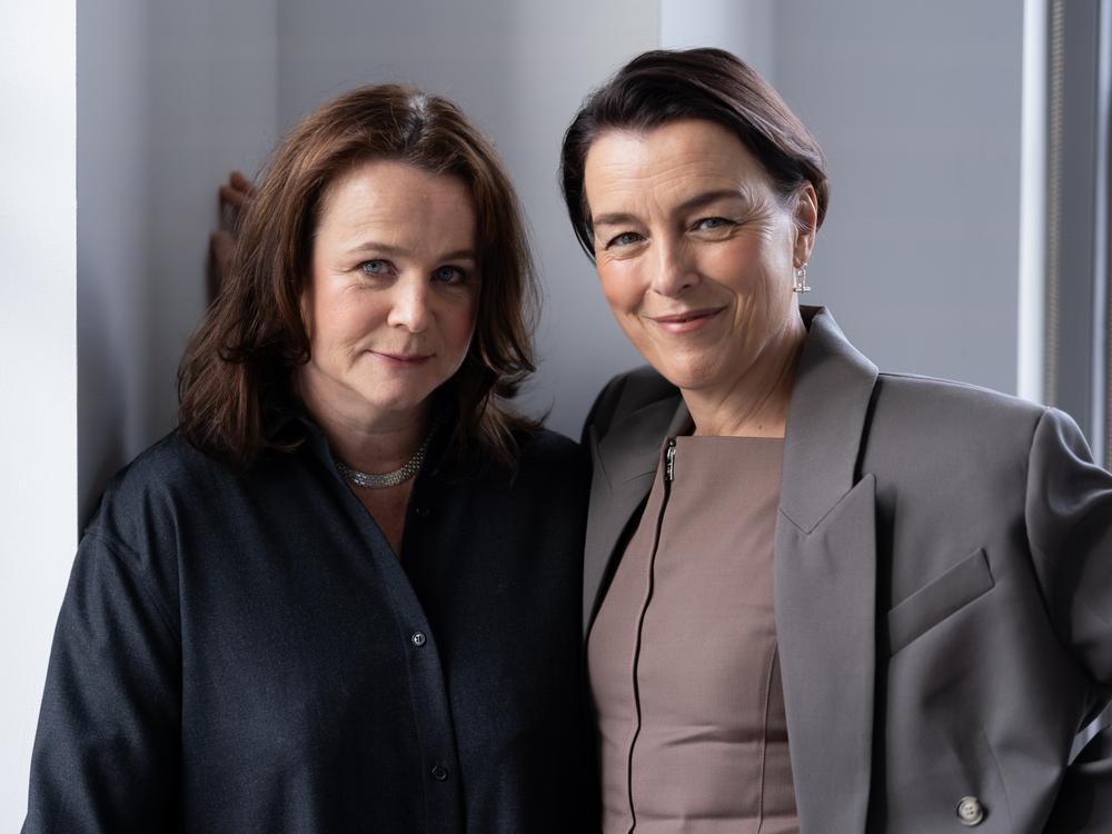 Emily Watson, left, and Olivia Williams, right, play two Harkonnen sisters who form a sisterhood later known as the Bene Gesserit in <em>Dune: Prophecy.</em>