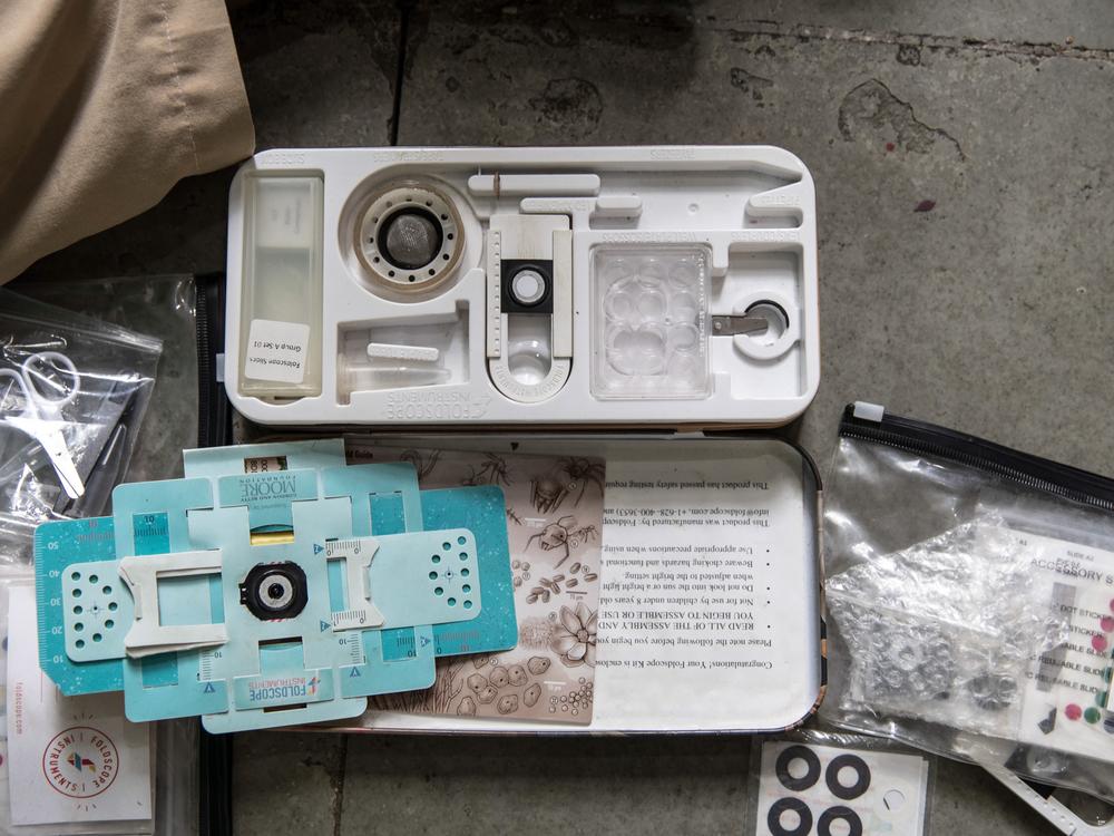The Foldscope comes in a kit and can be assembled with a few deft folds.